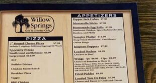 Unveiling Culinary Delights: Discover the Enchanting Willow Springs Golf Course Menu 28 th 15