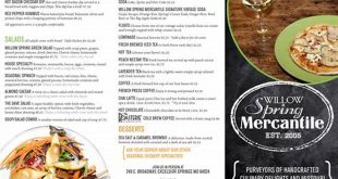 Unveil the Culinary Delights of Willow Spring Mercantile: A Menu Odyssey 16 th 23